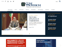 Tablet Screenshot of confprofessioni.eu